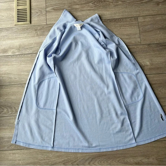 Vintage Diamond Tea Textured Zip Up Uniform Style Mini Dress - Picture 6 of 13